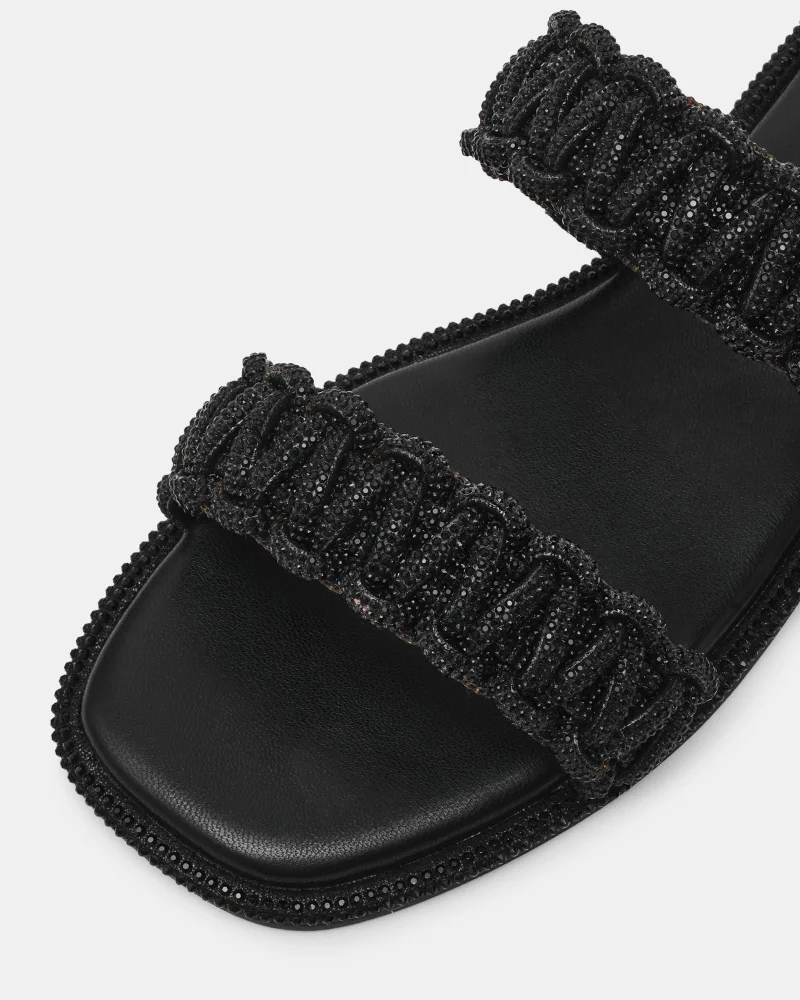 STEVE MADDEN Steve madden nyssa women's black flat sandals